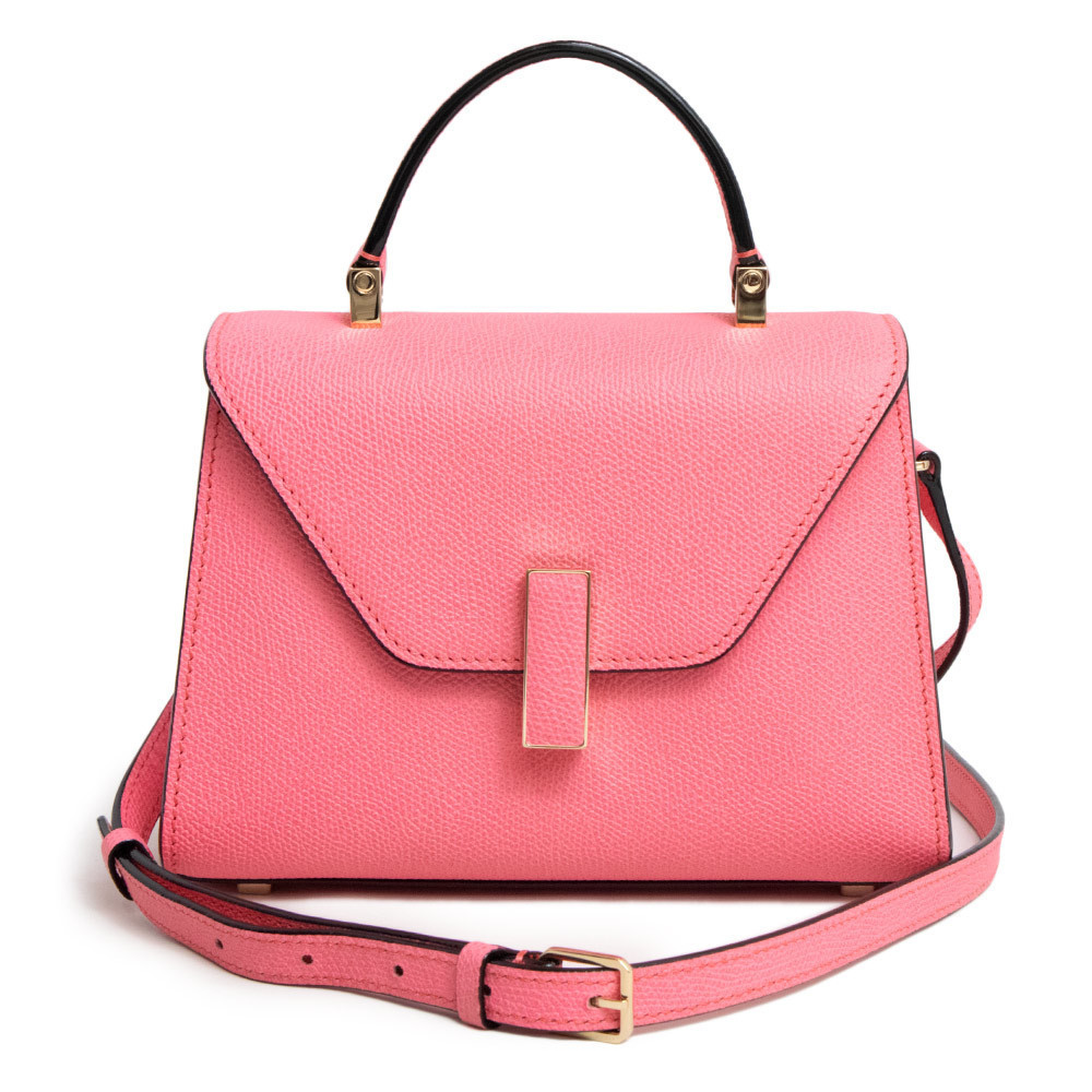 Valextra Micro Idide Shoulder Handbag Soft Calf Leather Pink